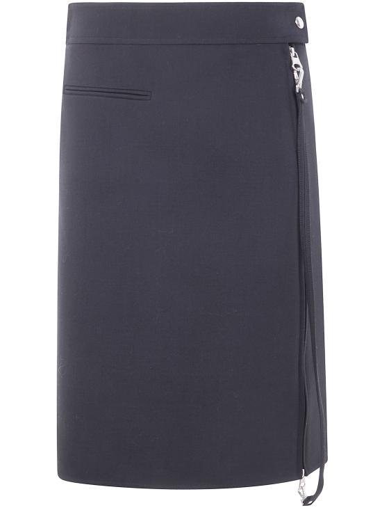25FW 쿠레쥬 미디 스커트 325CJU278WO0143 9999 BLACK - COURREGES