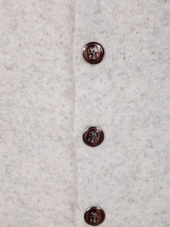 25FW 브루넬로 쿠치넬리 가디건 MOH709206 CL073 LIGHT GREY MEDIUM GREY - BRUNELLO CUCINELLI