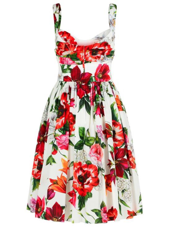 25FW 돌체앤가바나 미디 원피스 F6TVJT HS5TQHA5PB White - DOLCE & GABBANA