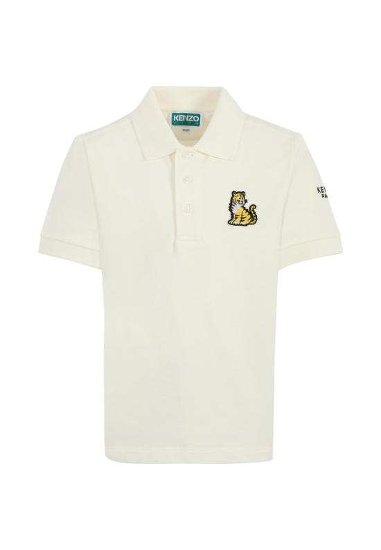 25SS [키즈] 겐조 폴로 셔츠 K61168 117 IVORY