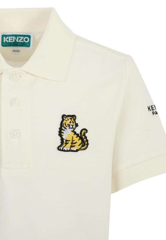 25SS [키즈] 겐조 폴로 셔츠 K61168 117 IVORY - KENZO