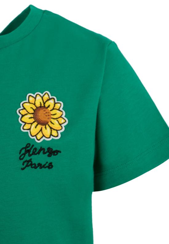 25SS [키즈] 겐조 티셔츠 K61075 674 GREEN - KENZO