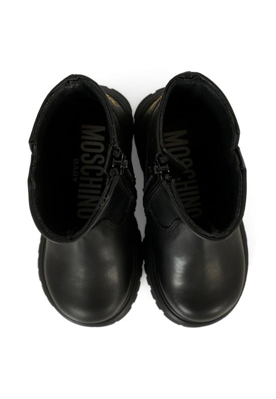 25FW [키즈] 모스키노 미들 부츠 81869 VAR1 BLACK - MOSCHINO