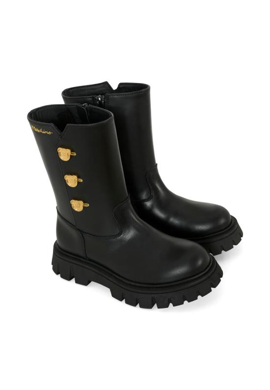 25FW [키즈] 모스키노 미들 부츠 81963 VAR1 BLACK - MOSCHINO