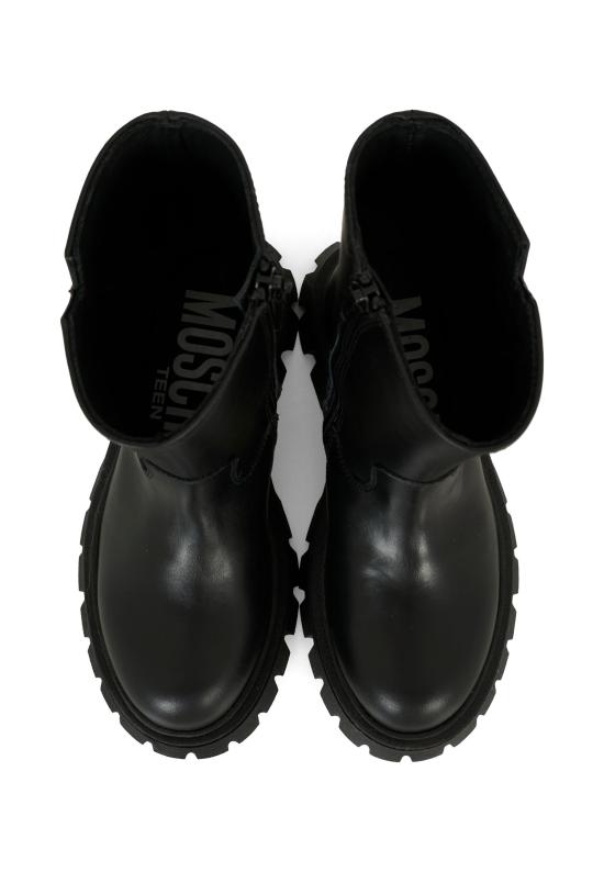25FW [키즈] 모스키노 미들 부츠 81963 VAR1 BLACK - MOSCHINO