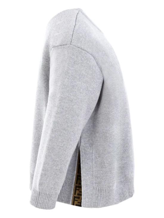 25FW [키즈] 펜디 니트/스웻셔츠 JUG192 AUKU F0WG5 GRIGIO MELANGE - FENDI