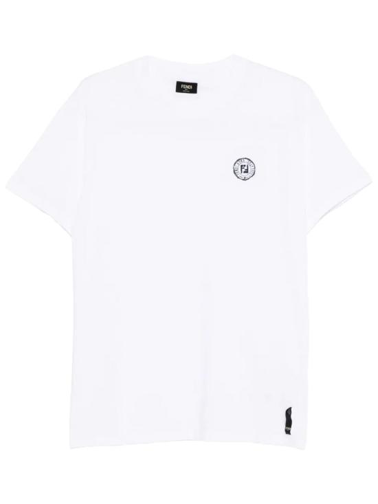 25FW 펜디 코튼 티셔츠 FY1319 AV0H F0QA0 BIANCO