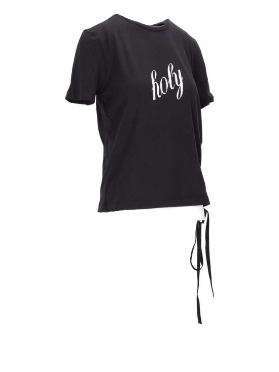 26SS 앤 드뮐미스터 반팔 티셔츠 B0012545FA206099 Black - ANN DEMEULEMEESTER
