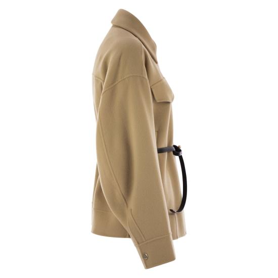 25FW 스포트막스 CANTORE 칸토레 벨티드 울 자켓 2522086031600 CAMEL - SPORTMAX