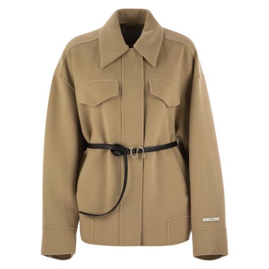 25FW 스포트막스 CANTORE 칸토레 벨티드 울 자켓 2522086031600 CAMEL