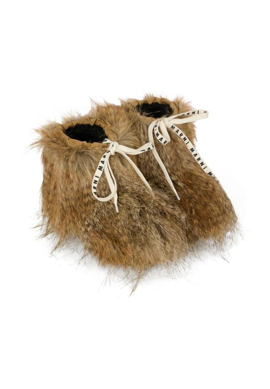 25FW [키즈] 마르니 미들 부츠 75370 VAR3 BROWN - MARNI