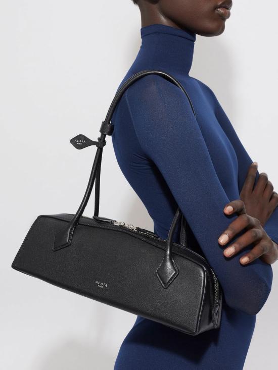25FW 알라이아 르 테켈 미디움 숄더백 AA1S06033CA212 999 NOIR - ALAIA