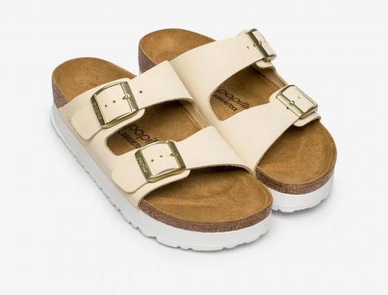 25SS 버켄스탁 샌들 ARIZONA PLATFORM 1026924 ECRU - BIRKENSTOCK