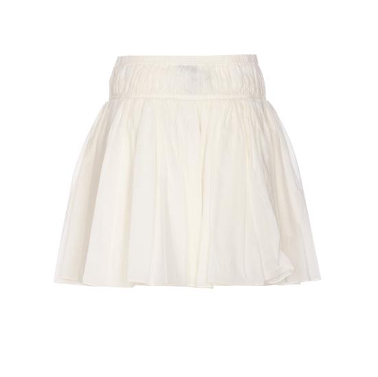 25FW 알라이아 미디 스커트 AA9J2341W069B 000 White - ALAIA