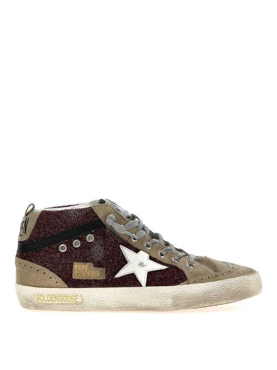 26FW 골든구스 미드 스타 스니커즈 GWF00122F00262681553 DARK RED