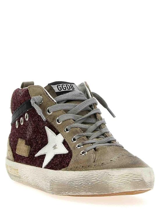 26FW 골든구스 미드 스타 스니커즈 GWF00122F00262681553 DARK RED - GOLDEN GOOSE