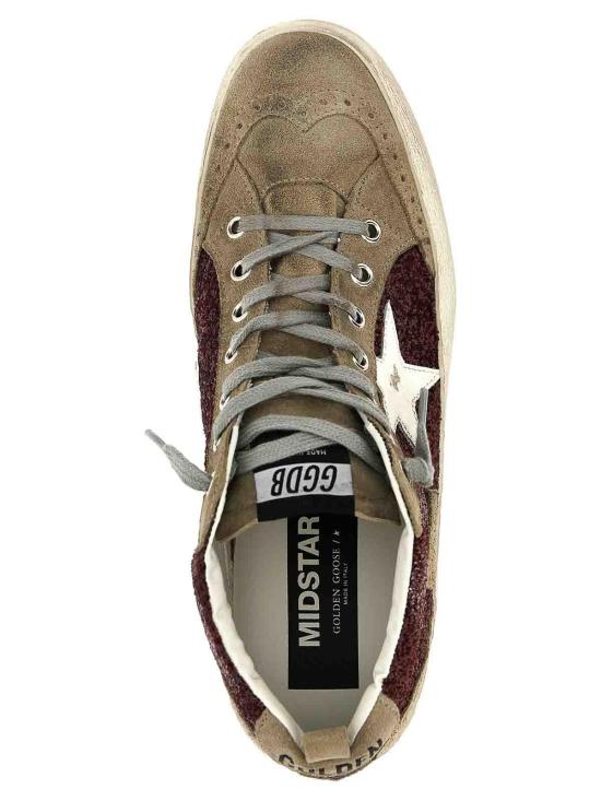 26FW 골든구스 미드 스타 스니커즈 GWF00122F00262681553 DARK RED - GOLDEN GOOSE