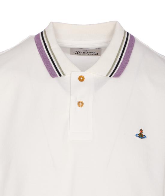 25FW 비비안웨스트우드 폴로 티셔츠 2H01000P J0009A401 White - VIVIENNE WESTWOOD