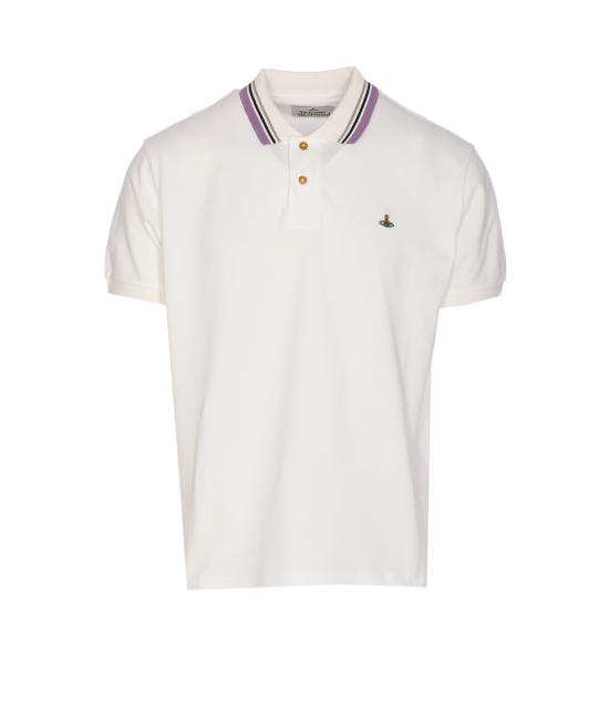 25FW 비비안웨스트우드 폴로 티셔츠 2H01000P J0009A401 White