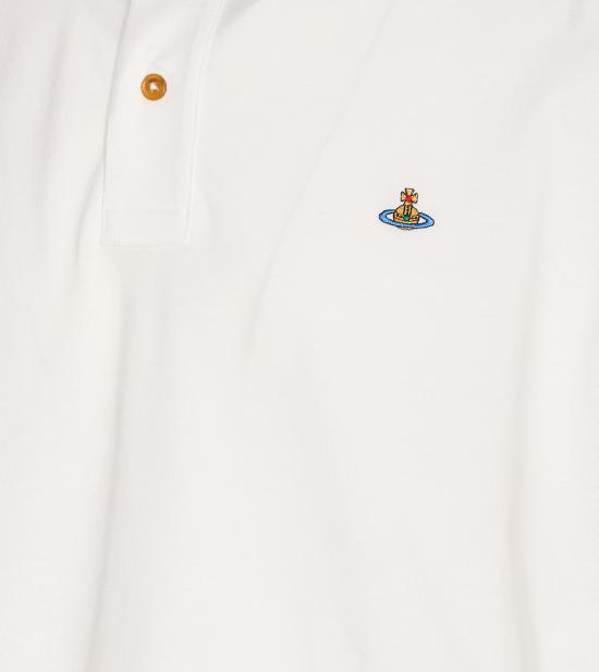 25FW 비비안웨스트우드 폴로 티셔츠 2H01000P J0009A401 White - VIVIENNE WESTWOOD