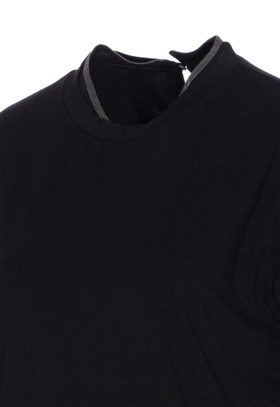 25FW 브루넬로 쿠치넬리 반팔 티셔츠 M0T18BD200 C101 Black - BRUNELLO CUCINELLI