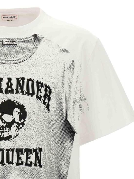  알렉산더 맥퀸 반팔 티셔츠 794604QTABP0909 White - ALEXANDER MCQUEEN