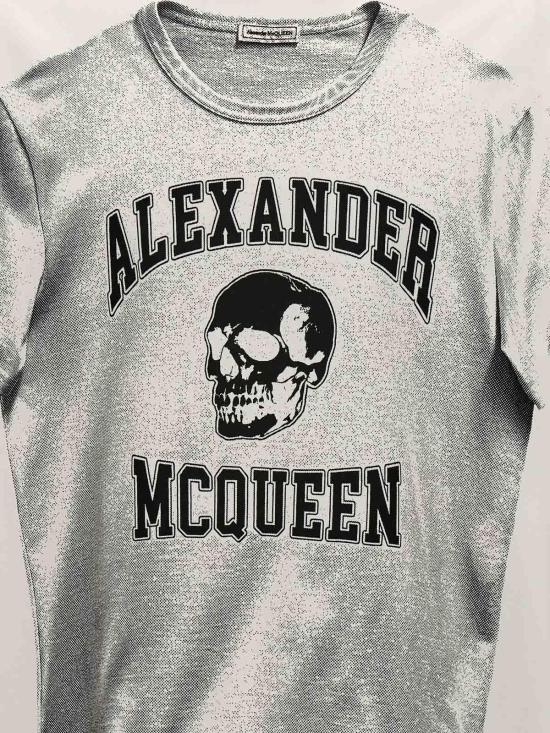  알렉산더 맥퀸 반팔 티셔츠 794604QTABP0909 White - ALEXANDER MCQUEEN