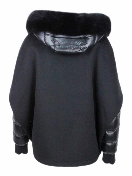  무레르 페가소 CWR 후디드 쇼트 자켓  PEGASOCWR001 Black - MOORER