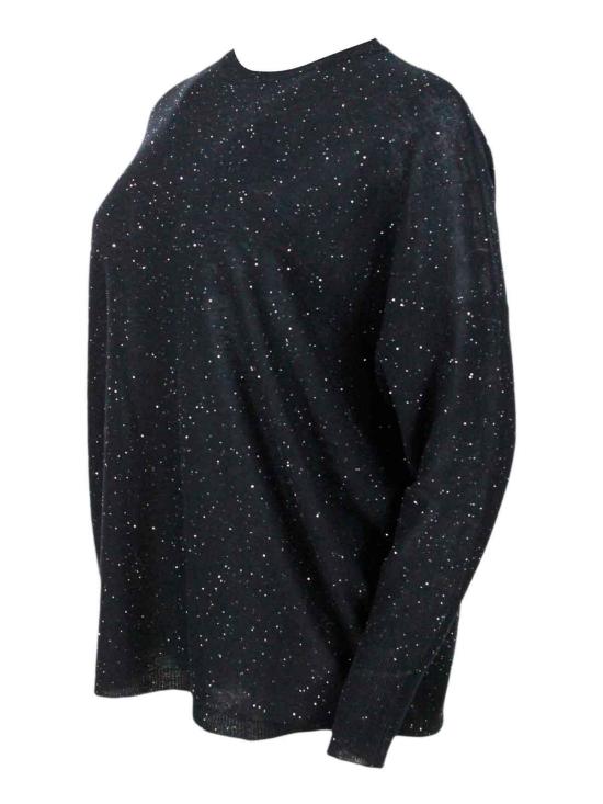 25FW 파비아나 필리피 시퀸 장식 스웨터 MAD214F099D722825 Black - FABIANA FILIPPI