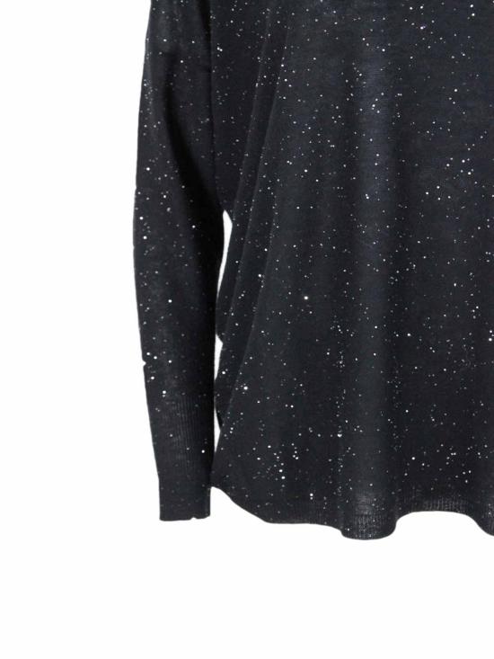 25FW 파비아나 필리피 시퀸 장식 스웨터 MAD214F099D722825 Black - FABIANA FILIPPI
