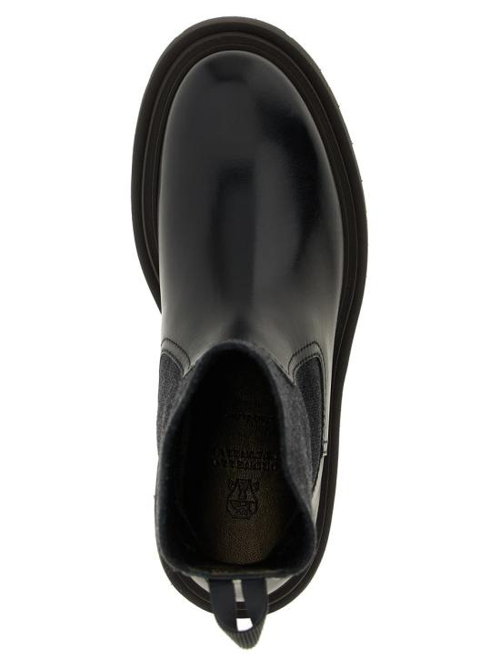 25FW 브루넬로 쿠치넬리 부츠 MZOLG3034C101 Black - BRUNELLO CUCINELLI