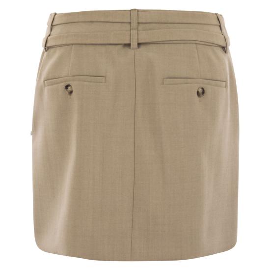 25FW 스포트막스 숏 스커트 2522106071600 BEIGE - SPORTMAX