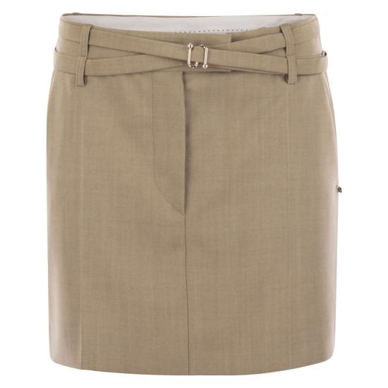 25FW 스포트막스 숏 스커트 2522106071600 BEIGE