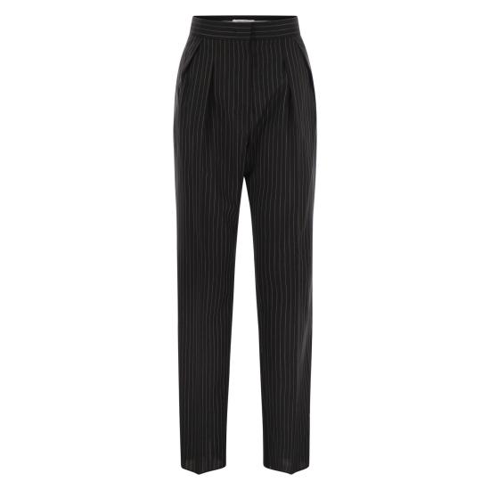 25FW 막스마라 스트레이트 팬츠 2521136021600 BLACK