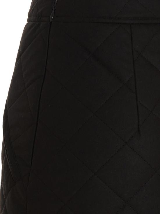  버버리 퀼티드 패턴 미니스커트 8065112DARKBROWN - BURBERRY