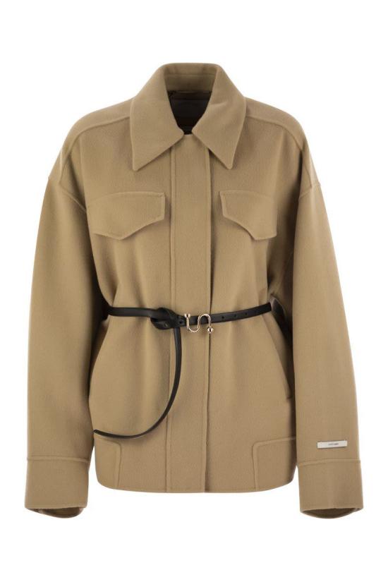 25FW 스포트막스 CANTORE 칸토레 벨티드 울 자켓  2522086031600 001 Brown