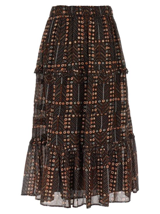 25SS 이자벨마랑에뚜왈 숏 스커트 JU0239FAC1J19E02FK Black - ISABEL MARANT ETOILE