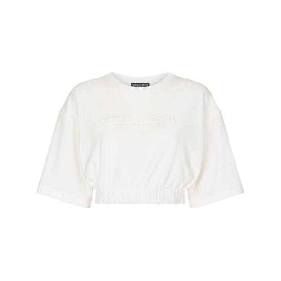  돌체앤가바나 반팔 티셔츠 F8U45ZGDBZTS9995 WHITE - DOLCE & GABBANA