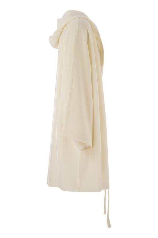 25FW 막스마라 브라운 후드 오픈 프론트 가디건  2521346041600 001 WHITE - MAX MARA