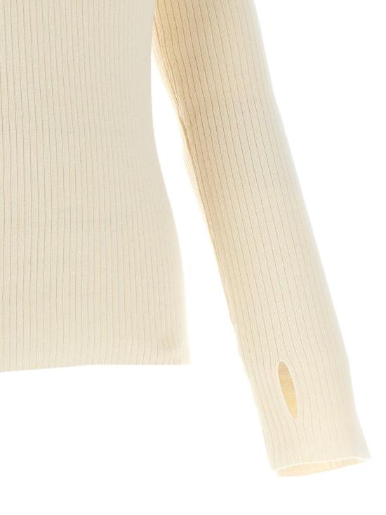 24FW 쿠레쥬 스웨터 324MPO037FI00490079 WHITE - COURREGES