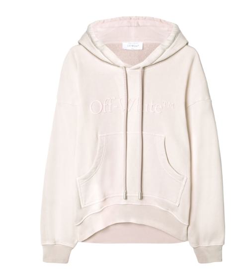  오프화이트 후드 티셔츠 OWBB061S24FLE0023636 PURPLE - OFF WHITE