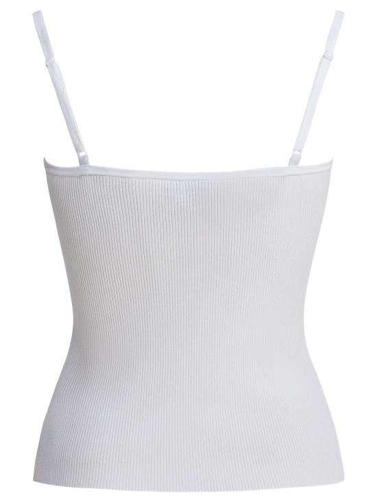 25FW 셀프 포트레이트 민소매 티셔츠 PF25042TWWHITE - SELF PORTRAIT