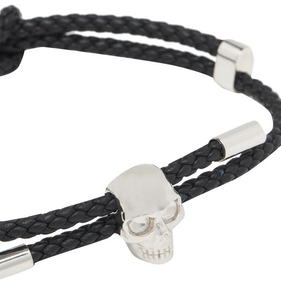 25FW 알렉산더 맥퀸 브레이슬릿 836688 1ALCA1000 Black - ALEXANDER MCQUEEN
