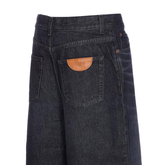 25FW 끌로에 데님 팬츠 25ADP02156 075 Black - CHLOE