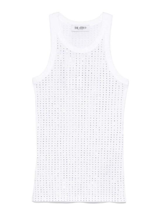  디 아티코 민소매 티셔츠 250WCN00004JJJ051TR001 White