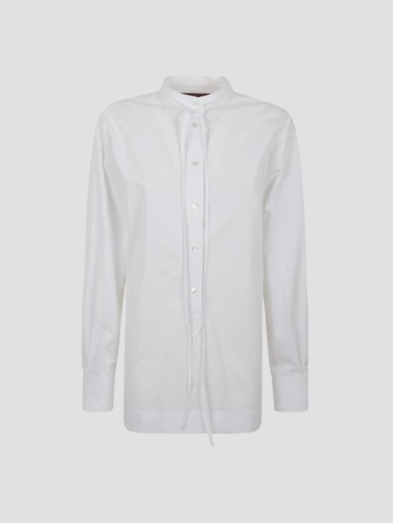 25FW 구찌 로고 자수 셔츠 836454Z7ADR 9000 WHITE