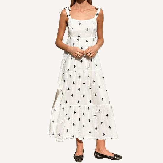  에머슨 프라이 롱 원피스 사라 티어 드레스