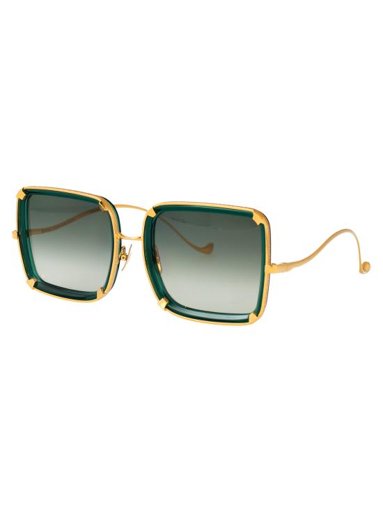 26SS 안나 카린 클라슨 선글라스 WHITE MOON Emerald green - ANNA KARIN KARLSSON