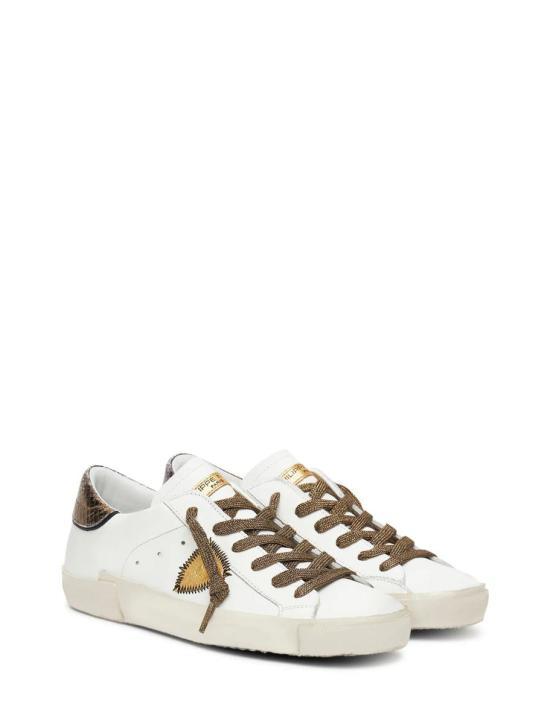 25FW 필립모델 스니커즈 PRLDVMP4 METAL BLANC BRONZE - PHILIPPE MODEL