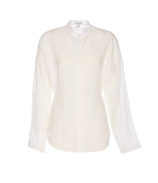 25FW 알라이아 셔츠 AA9C0988W069B000 WHITE